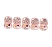 Artibetter 5 Set Scatola per Cucire attrezzo Kit di Cucito Tessuto Portatile Principiante Filo Piccolo Forniture di Cucito per Adulti Kit da Cucito da Viaggio roba da Cucire plastica Rosa