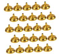 ARTIBETTER 50 Pezzi base del pennone piccolo bandiera tavolo da ufficio tavolino mini supporti per bandiere da tavolo stand desktop Flag di tavolo con base plastica Golden