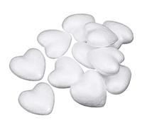 Artibetter 50 Pezzi Cuori Polistirolo per Decorazioni Fai da Te Palline Leggera per Feste Matrimoni e Lavoretti Creativi