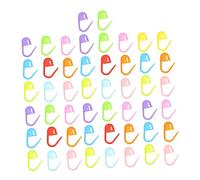 Artibetter 50 Pezzi Marcatori per Uncinetto Clip Bloccaggio Colorate per Cucire e Strumenti Pratici per Segnapunti Progetti DIY Realizzati in Materiale Resistente e Leggero Colore Casuale