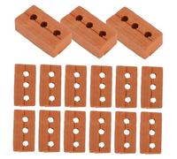 ARTIBETTER 50 Pezzi mini mattoncini piccolo mattone architettonico Bambola Artigianato architettura in mattoni rossi accessori per modelli architettonici minuscoli mattoni Argilla Light Brown