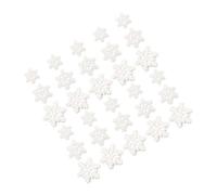 Artibetter 50 Pezzi Minuscoli Decori con Fiocchi di Neve in Resina Massa Forniture Fiocchi di Neve di Natale Fiocco di Neve Immediato Permettere Impostore Iridescente Bianca