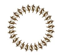 Artibetter 50 Pezzi Pendenti in lega retrò Ciondolo gioielli che producono fascino ciondoli uccelli d'epoca pendente ciondoli in metallo ciondoli per uccelli rame Light Brown