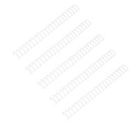 Artibetter 50 Pezzi Spiral Coil Wire Binding, Dorsi Rilegatura Spirale, 23 Fori, Doppio Anello, Ferro, Bianco, 15,9mm, la Maggior Parte delle Macchine Rilegatrici, Ufficio e Lavoro,