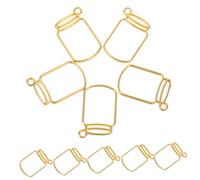 Artibetter 50pezzi Cornici Pendenti Aperte Di Ciondoli Castone Per Creazione Di Gioielli in Resina Forniture Per Collane e Braccialetti Materiali Per Fai Da Te