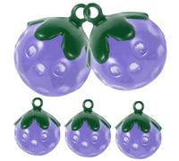 Artibetter 5pezzi Ciondoli Forma Fragola Campanellini per Collare per Cani Accessori per Collane Ciondoli Fai da Te Realizzati in Rame