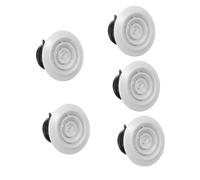 Artibetter 5pezzi Copertura Rotonda Per Ventilazione Diffusore Aria Per Condizionatori e Ventilazione Facile Installazione e Compatibile Con Soffitti e Pareti Design Ottimale Per Controllo