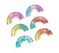 Artibetter 6 Pezzi Adesivi Sensoriali Calmanti per Adulti Stickers Colorati per Decompressione e Sensoriale Struttura Tattile e Design Accattivante per Stress e Inquietudine