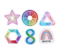 Artibetter 6 Pezzi Adesivi Sensoriali Calmanti per Smartphone Stickers Testurizzati Colorati per Ansia e Stimolare Sensazione Tattile per Scratching e Decorazione come Scrivanie Laptop