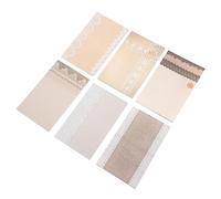 Artibetter 6 Pezzi Carta Decorativa Retro per Scrapbooking e Fai da Te Materiale per Diario e Note Carta Vintage con Vari Stili e Motivi Unici