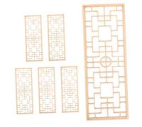 ARTIBETTER 6 Pezzi Di Paravento Cinese Per Casa Delle Bambole: Divisorio in Miniatura in Legno, Paravento Decorativo Fai Da Te Per Casa Dei Giocattoli, Migliora Il Realismo E L'atmosfera
