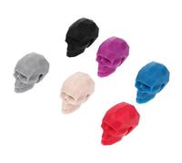 Artibetter 6 Pezzi Segnabicchieri in Silicone Design Teschio Creativo, Riutilizzabili e Decorativi per Bicchieri da Vino, per Feste e Locali Notturni