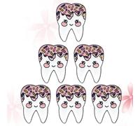 Artibetter 6 Pezzi Spilla Donna Forma Dente in Lega Creativa Elegante Chic Accessori per Abiti da Donna e Ragazze Moda Bijoux Originali