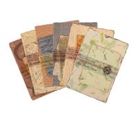 Artibetter 6 Set Materiale Artigianale Carta per retrò Album Annata mestiere Carta in Stile Vintage Carta pianificatore Fai da Te Carta Materiale Fai da Te Materiale del diario