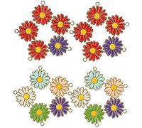 Artibetter 60pezzi Ciondoli Forma Smaltata Perline Forma Margherita Per Creazione Gioielli Braccialetti Orecchini Collane Accessori Fai Da Te Artigianato