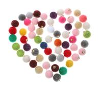 Artibetter 60pezzi Pompon Colorati in Poliestere e Ciondoli Per Creazione Di Orecchini Design Strutturale Ragionevole Per Creare Gioielli Fai Da Te