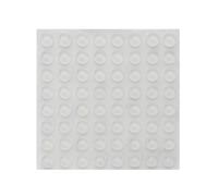 Artibetter 64 Pezzi Gommini Fermaporta Trasparenti Autoadesivi in Poliuretano 12x4mm per Protezione Mobili e Maniglie Porte Facile Installazione