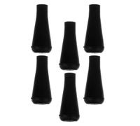 Artibetter 6pezzi Punte di Freccia in Gomma Morbide 8mm per Tiro Arco Sicure e Resistenti per Pratica e Gioco in Esterno Nero