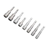 Artibetter 8 pezzi Bussole Magnetiche con Porta Inserti in Acciaio Inossidabile per Trapano e Avvitatore Misure Molla Tensione per Tenuta Compatibile con Adattatori e Prolunghe