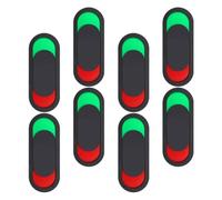 Artibetter 8 Pezzi Cartello Porta Scorrevole Nero in Acrilico Design Autoadesivo e Facile da Installare per Sale Riunioni o Stanze che Richiedono Privacy