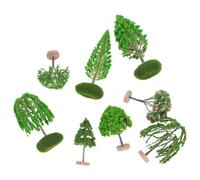 Artibetter 8 Pezzi Modello di Albero Realistico per Paesaggio in Legno e Plastica, Riutilizzabile e Pratico, Decorazione Unica per Layout di Tavolo Sabbia