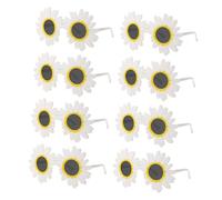 Artibetter 8 Pezzi Occhiali a Forma di Margherita in Plastica per Feste a Tema e Vita Quotidiana, Resistenti e Originali e Adulti, Accessorio Fotografico Creativo alla Moda