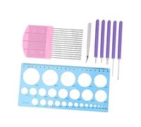 Artibetter 8 Pezzi Quilling Carta Kit Fai da Te con Penna e Strumenti per creatività Ergonomico e Portatile per e Progetti Creativi Colore Casuale