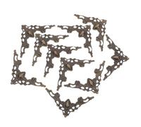 Artibetter 80 Pezzi Protezioni Angolari in Metallo per Libri Angoli Triangolari in Ferro Anticato Guardie Decorative Resistenti per Album Fotografici Scrapbook e Scatole Gioielli Facili da