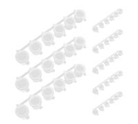 Artibetter 8pezzi Contenitori di Vernice Vuoti Coperchio Mini Scatole di Immagazzinaggio Trasparenti Pervori Artigianali di Barattoli per Conservazione della Vernice Multiuso