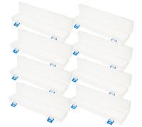 Artibetter 8pezzi Scatola Multiuso Per Pennelli Pittura Contenitore Trasparente Per Penne Acquerellabili Astuccio Per Pennelli Fibbia Resistente e Pratico Per Studenti Amanti Della Pittura Fa