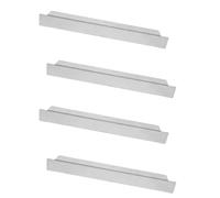 Artibetter Acciaio Inox Barra di Supporto per Vassoio Argento, 4 Pezzi | Vassoi Buffet e Sistemi Guide Metalliche, Finitura Spazzolata, Slot Preimpostati, Catering e Preparazione