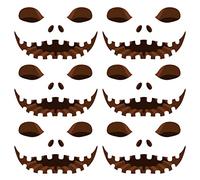 ARTIBETTER Adesivi Decorativi di Zucca di Halloween 6 Fogli di Zucche Felici per La Decorazione di Sfondo per Feste di Frigorifero E Finestra
