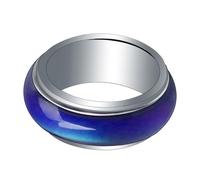 Artibetter Anello Design Creativo e Comodo da Indossare Cambia Colore in Rame per Uomo e Donna da 8mm per Festività come Natale e Halloween