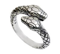 Artibetter Anello Stile Vintage Punk Decorativo Serpente in Rame Argento Regolabile per Uomo e Donna per Party e Uso Quotidiano