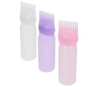 Artibetter Applicatore per Tinta Chioma 3 Pezzi da 120ml in Abs con Pettine Integrato e Dosatore per Trattamenti al Capelluto e Uso in Salone Colore Casuale