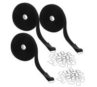 ARTIBETTER Autoadesivo Porta Di Auto-bloccanti Nylon Che Protegge Cravatte Del Fibbia Per Cravatta Universale in Nylon Fibbia Per Universale Metallo Nero