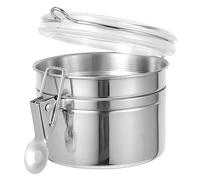 Artibetter Barattolo Ermetico in Acciaio Inossidabile per Conservazione caffè e tè Contenitore Alimentare Leggero e Facile da Aprire Lattina di Stile Farmhouse per Cucina