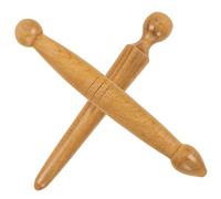 ARTIBETTER Bastoncini da Massaggio in Legno Massello per Piedi e Mani, 2 Pezzi Doppia Estremità, Rullo Massaggiante Portatile per Riflessologia Plantare, Relax Muscolare a Casa in Viaggio
