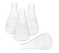 ARTIBETTER Beute Coniche per Esperimenti di Chimica a Scuola Resistenti e Sicure Set da 4 Pezzi in Vetro ad Alta Capacità Misurazioni Accurate