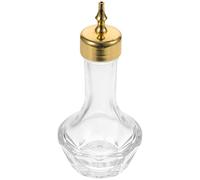 Artibetter Bitters Bottle Glass Dash Cocktail Bottle With Zinc Alloy Dasher Top Bottiglia Di Vino Decorativa Seal Bar Display Bottle For Bartender Home Bar Golden
