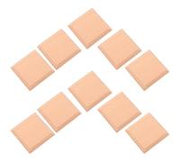 Artibetter Blocchi Didattici in Legno di Faggio, Set 10 Pezzi, Base Espositiva Quadrata per Modelli e Sculture, Finitura Liscia, Tavolo da Esposizione