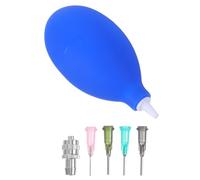 Artibetter Bottiglia Applicatore di Precisione in Gomma Blu da 1 Oz con Punta Fine per Ceramica, Erogazione Controllata per Decorazioni e Smalti Ceramici