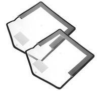 Artibetter Buste Porta Documenti Impermeabili in Pp 2 Pezzi Chiusura a Bottone, Design Verticale Leggero e Capiente per Ufficio e Contratti A4