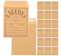 Artibetter Bustine di Carta Kraft per Semi 50 Pezzi, Buste Richiudibili per Conservare e Organizzare Semi, per Stagioni di Semina e Giardinaggio Domestico