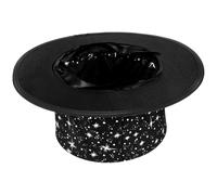 ARTIBETTER Cappello a Cilindro da Prestigiatore Pieghevole con Tasca Nascosta, Cappello da Cosplay Elegante per Feste di Halloween e Spettacoli di Illusionismo, Accessorio Creativo