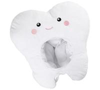 Artibetter Cappello di Peluche a Forma di Dente per Feste di Compleanno e Carnevale Copricapo per Cosplay Accessorio Fotografico per Eventi e Spettacoli