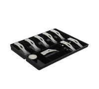 ARTIBETTER Cash Tray With Clip Compartments Cash Coin Organizer Drawer Insert For Retail Store And Supermarket Use Compact Design