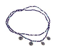 Artibetter Catena la Vita Perline Blu in Vetro Design Minimalista Unico e Elegante, Bracciale Malocchio per Donna da Indossare come Gioiello per Corpo