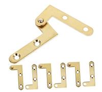 Artibetter Cerniere Pivotanti per Porte Nascoste in Rame Cerniere ad Albero e Giù Ferramenta per Porte Segrete Rotazione 360° Set da 4 e Alluminio