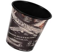 Artibetter Cestino per la Spazzatura da Scrivania Vintage in Ferro Mini Cestino da Tavolo Multifunzionale per Ufficio e Soggiorno Contenitore Compatto per Carta Straccia e Portapenne